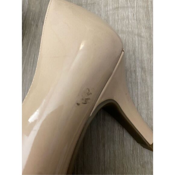 Kelly & Katie Patent Nude Heels, Wrapped Pumps, Size 10, MSRP $65 - Picture 7 of 11